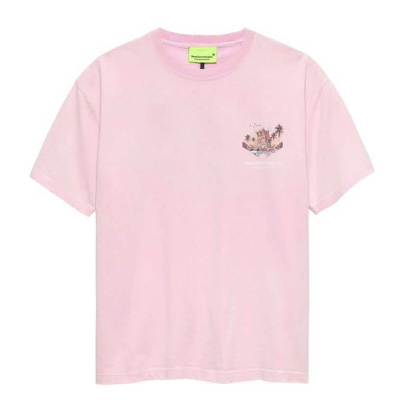New Amsterdam Surf Association  Tropical Tee Pink Lady