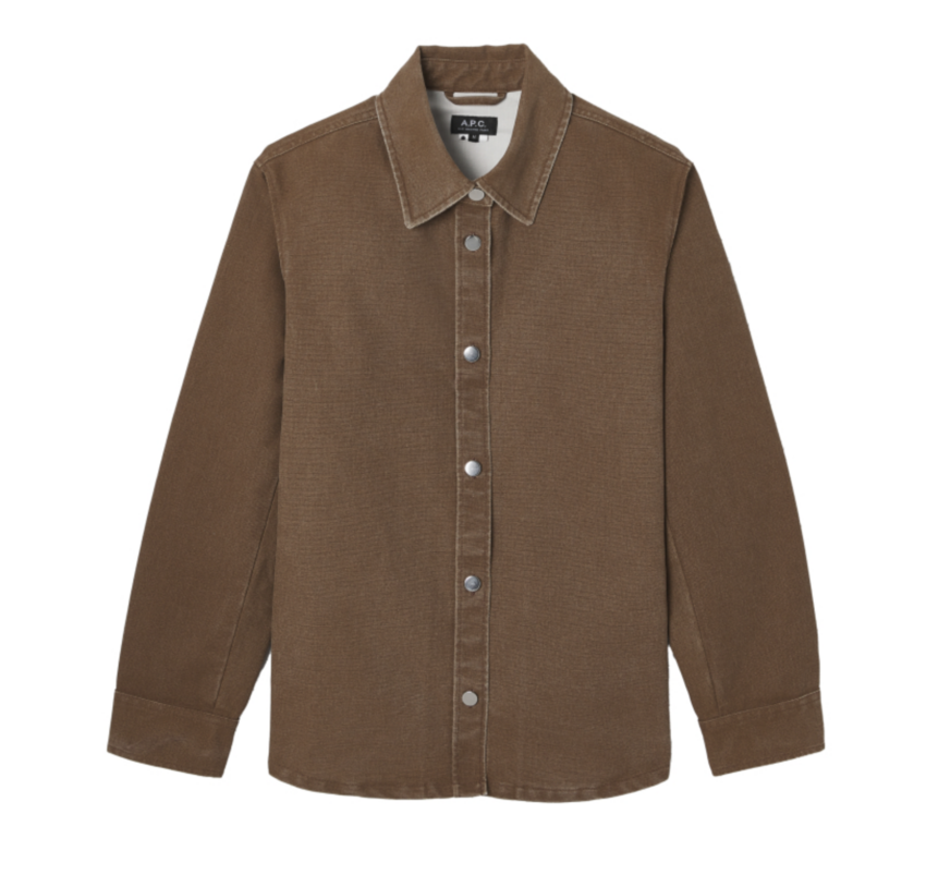A.P.C. Paris Button-Up Jacket Brown