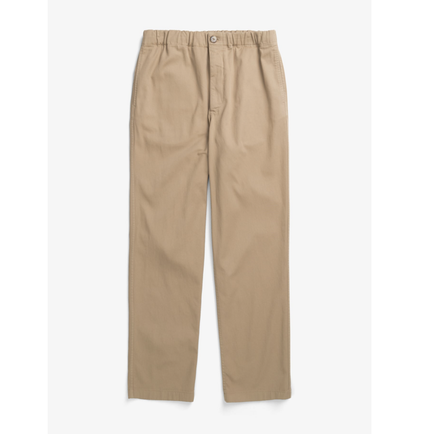 Norse Projects  Trysil Regular Organic Stretch Twill Trouser Utility Khaki