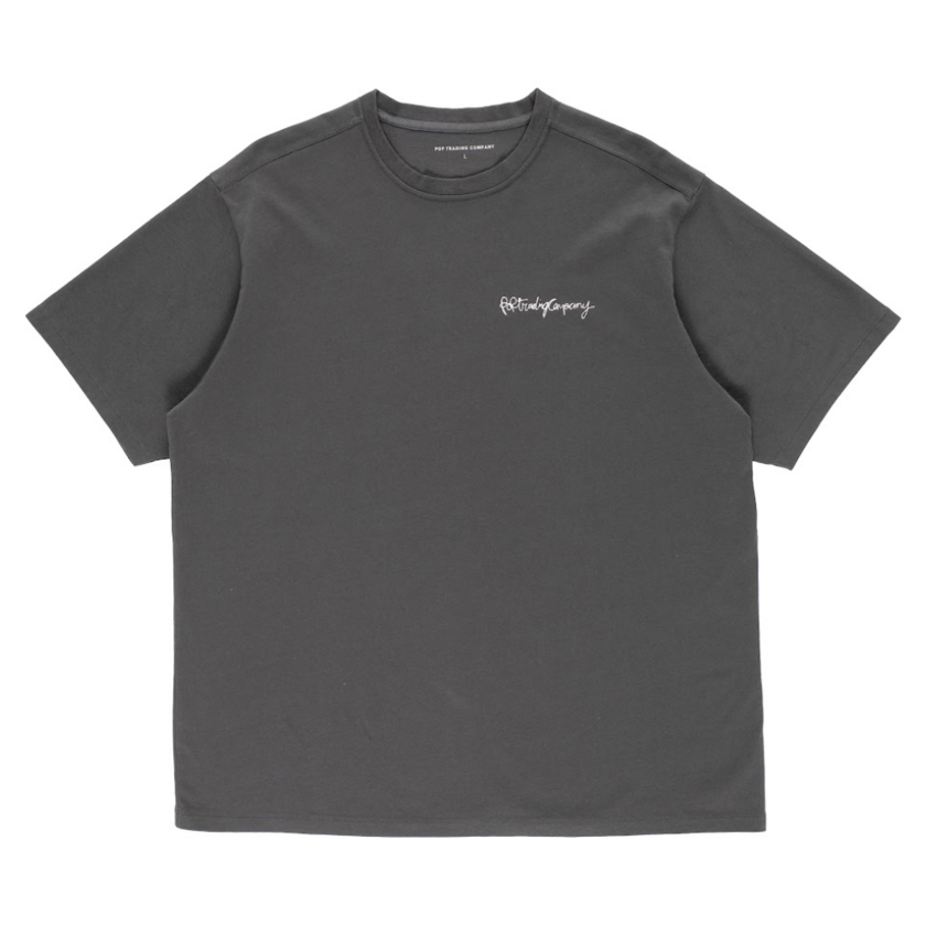 POP Trading Company Oneliner T-Shirt Antracite