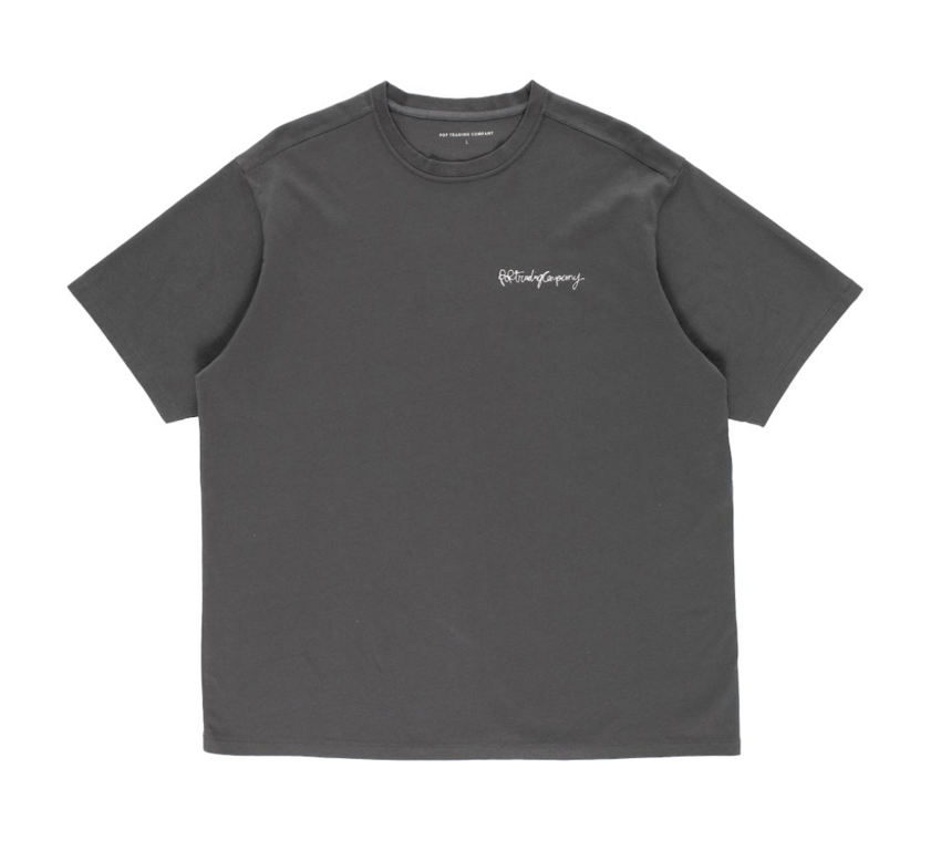 POP Trading Company Oneliner T-Shirt Antracite
