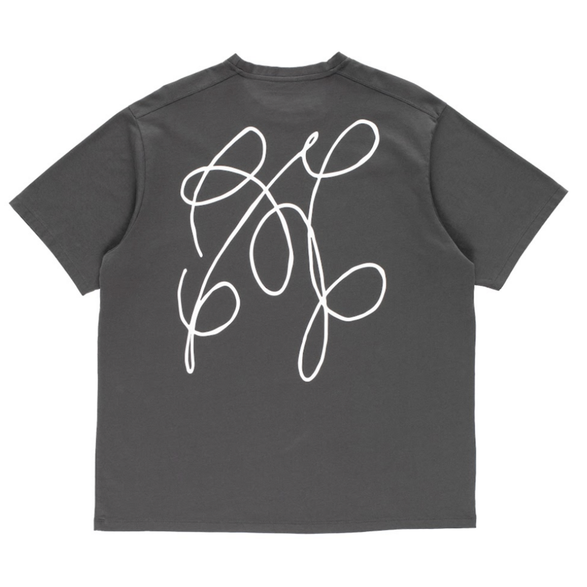 POP Trading Company Oneliner T-Shirt Antracite