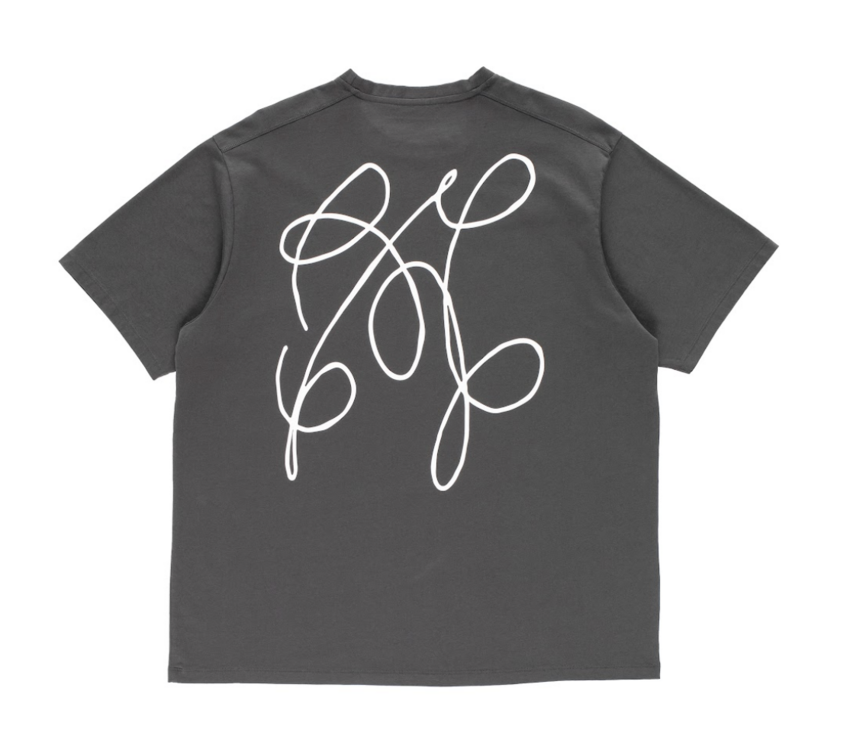 POP Trading Company Oneliner T-Shirt Antracite