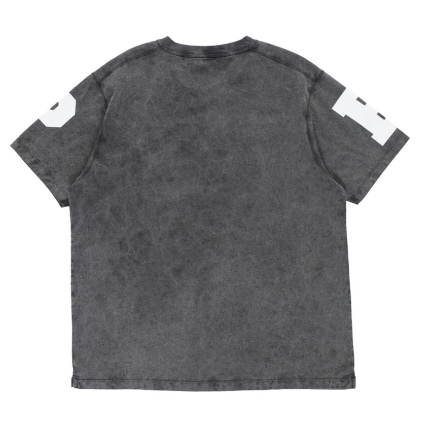 POP Trading Company Washed Football Shirt Black