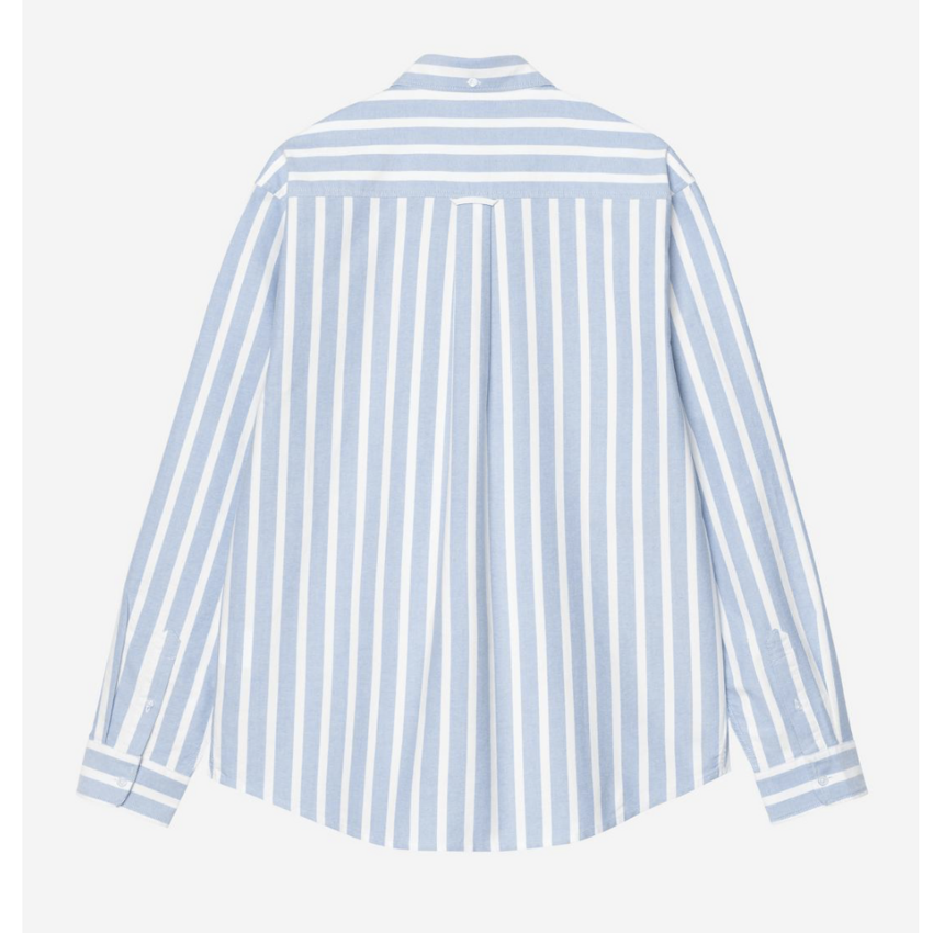 Carhartt WIP L/S Deven Shirt Stripe Bleach/White