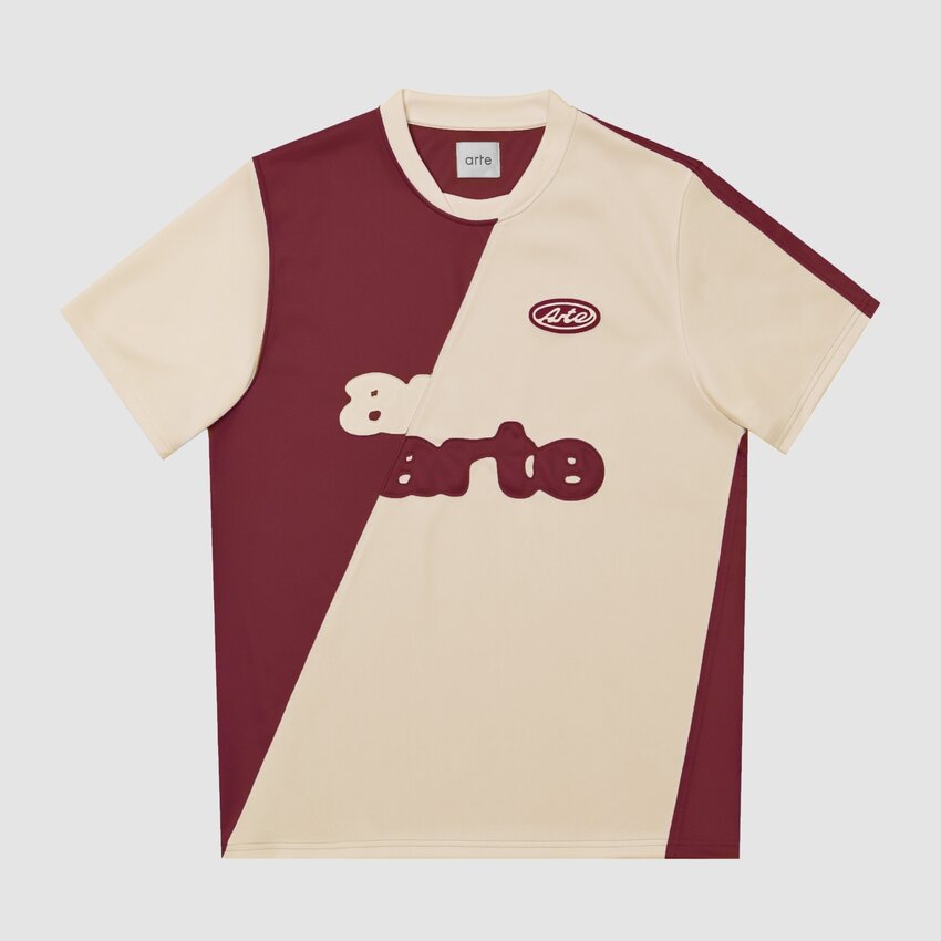 ARTE Antwerp Football T-shirt Bordeaux/Cream
