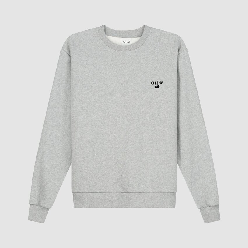 ARTE Antwerp Heart Logo Crewneck Grey