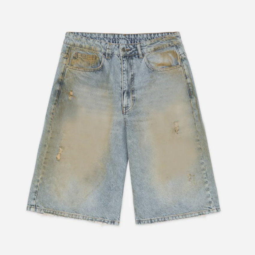 Flaneur Homme Denim Shorts Sand Storm