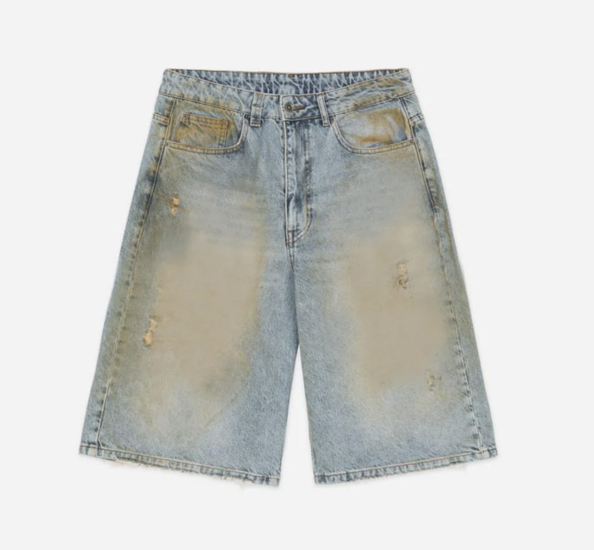 Flaneur Homme Denim Shorts Sand Storm