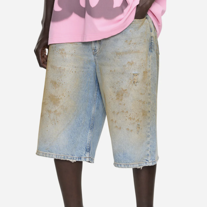 Flaneur Homme Denim Shorts Sand Storm