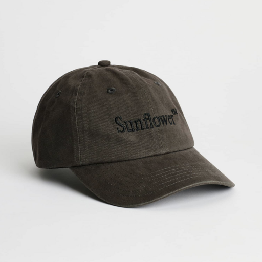 Sunflower Logo Dad Cap Washed Twill Antracite