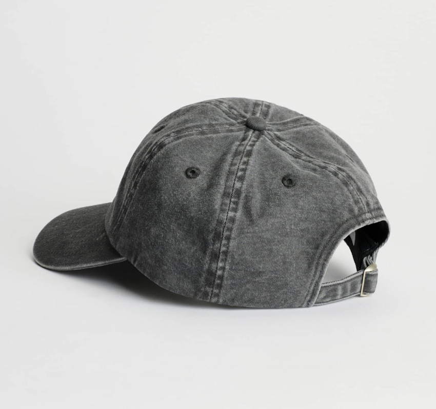 Sunflower Distressed Dad Cap Washed Black