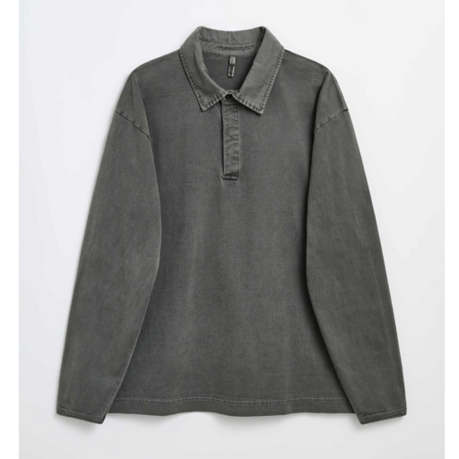 Sunflower Heavy Jersey Rugby Polo 690 Faded Black