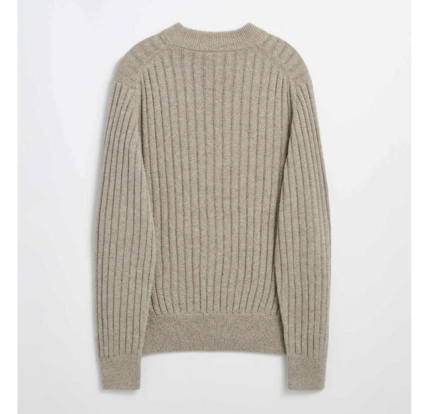 Sunflower Moon Linen Sweater Dark Oat