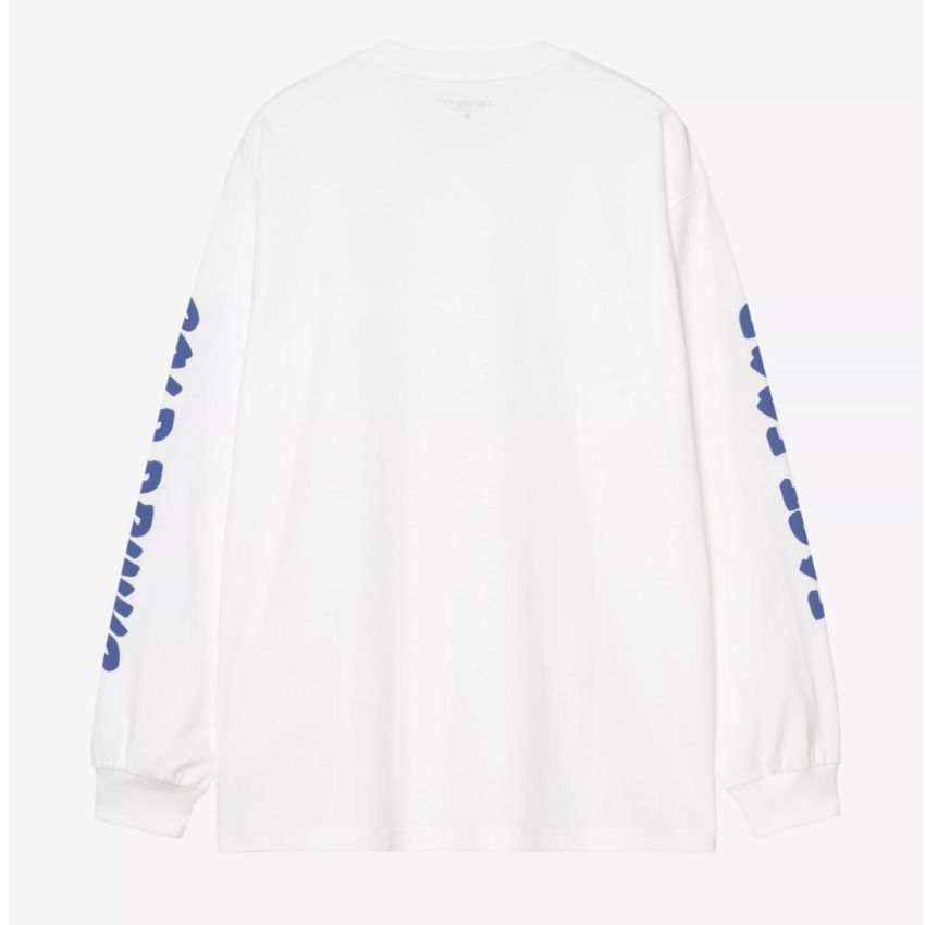Carhartt WIP L/S Cold Drinks T-Shirt White