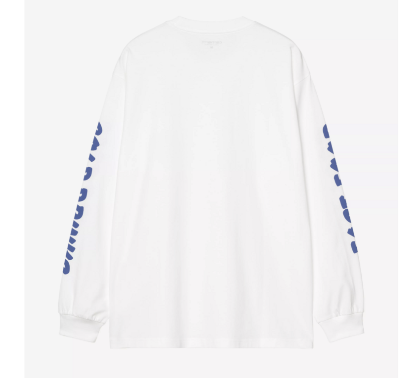 Carhartt WIP L/S Cold Drinks T-Shirt White