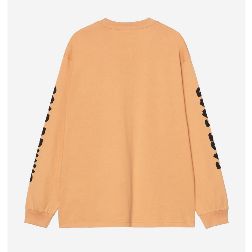 Carhartt WIP L/S Cold Drinks T-Shirt Gentle Orange