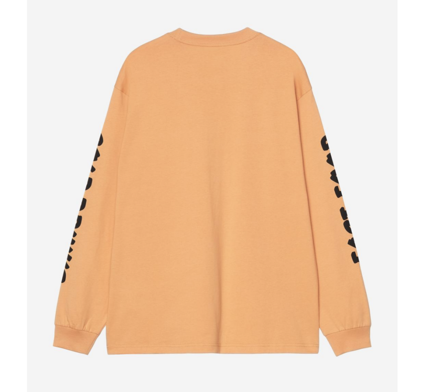 Carhartt WIP L/S Cold Drinks T-Shirt Gentle Orange