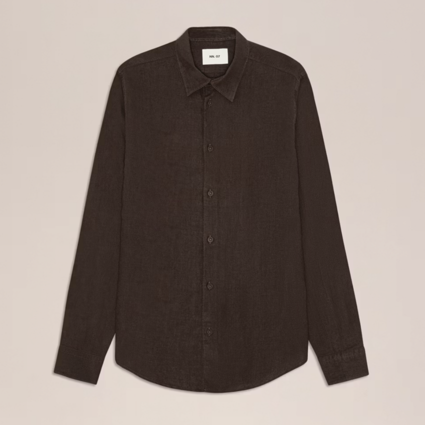 NN.07 Enzo Shirt 5708 Deep Truffle
