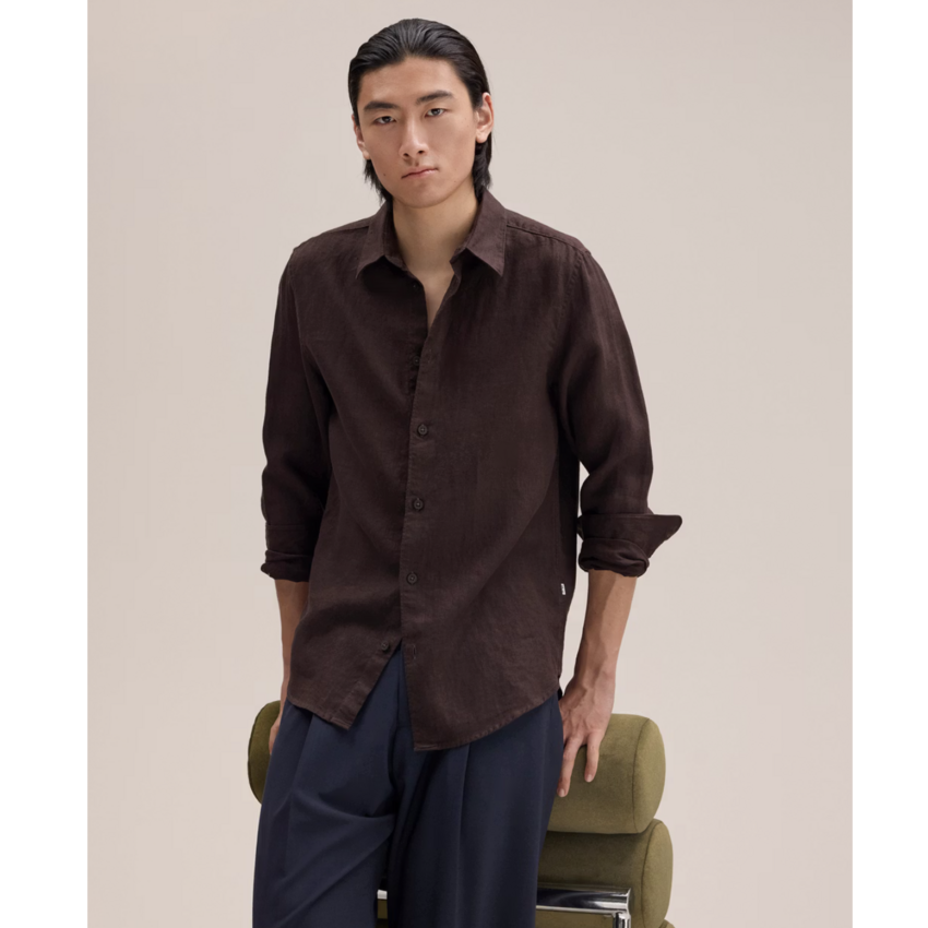 NN.07 Enzo Shirt 5708 Deep Truffle