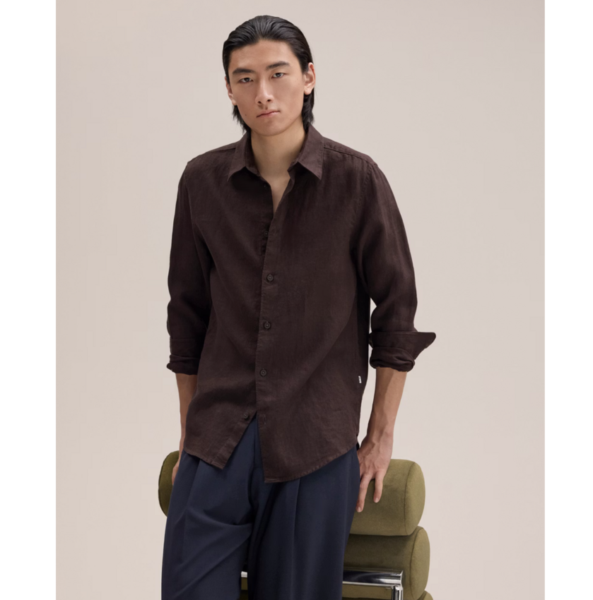 NN.07 Enzo Shirt 5708 Deep Truffle