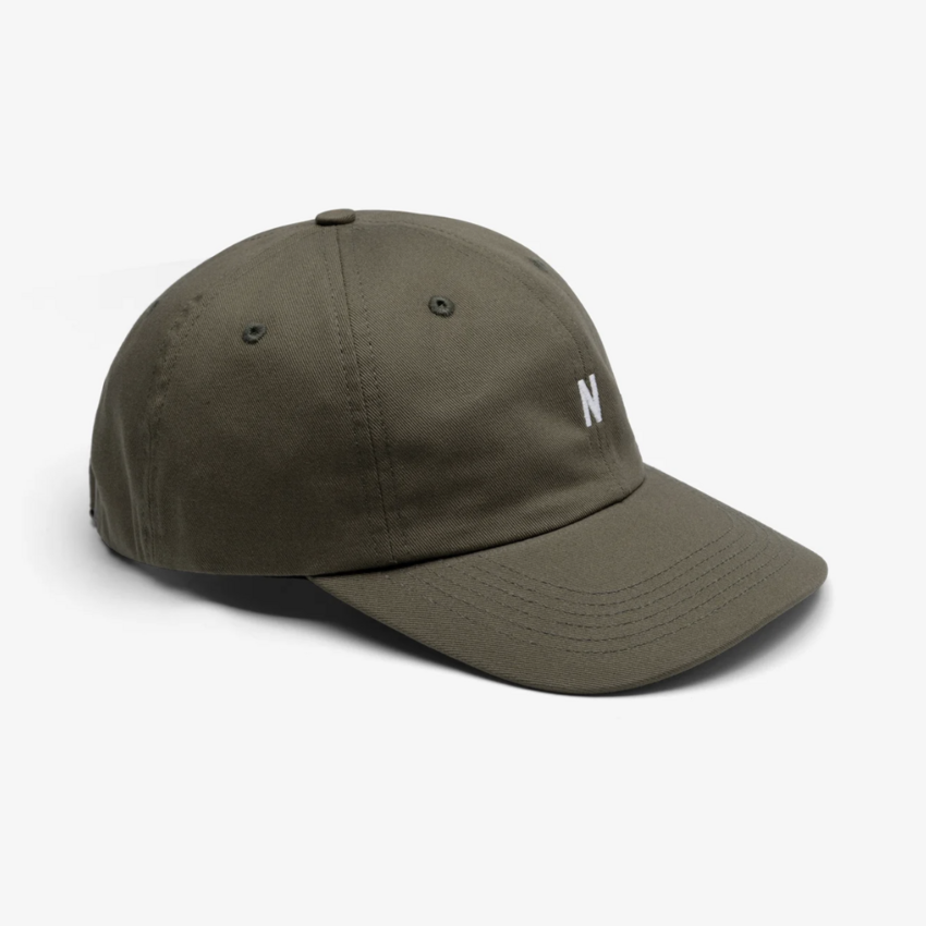 Norse Projects  Twill Sports Cap Olive Night