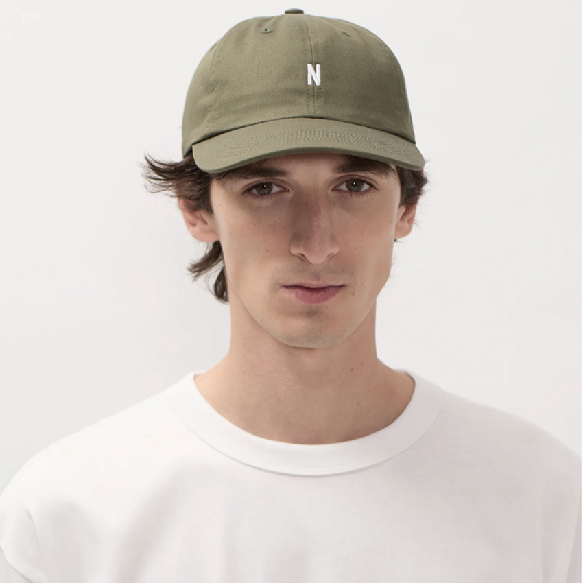 Norse Projects  Twill Sports Cap Olive Night