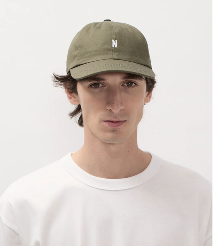 Norse Projects  Twill Sports Cap Olive Night