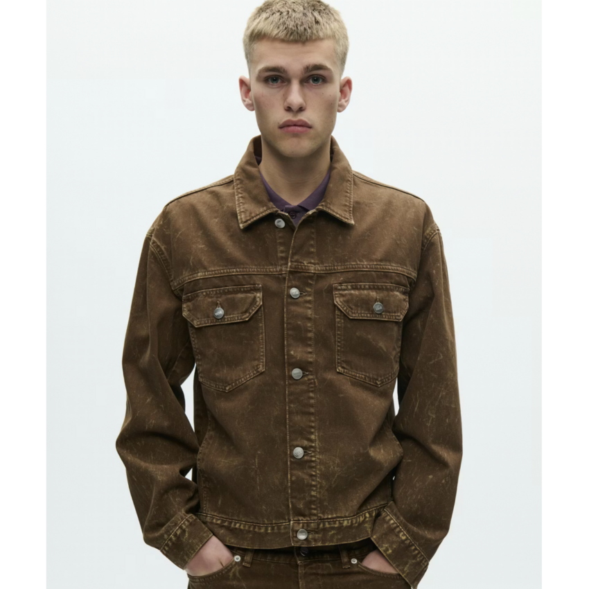 Wood Wood Type 10 Jacket Brown Marble