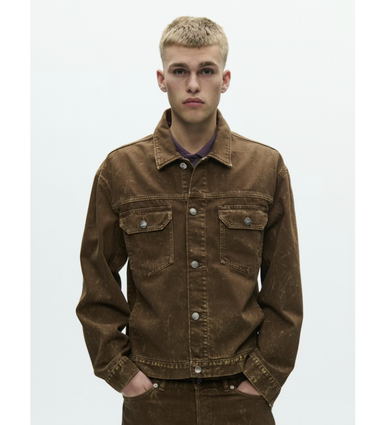 Wood Wood Type 10 Jacket Brown Marble