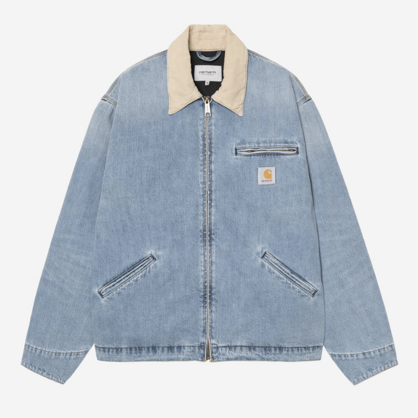 Carhartt WIP OG Detroit Jacket Burst Washed Blue/Dusty H Brown