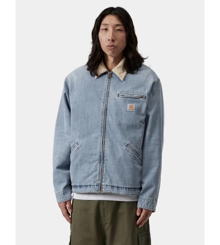 Carhartt WIP OG Detroit Jacket Burst Washed Blue/Dusty H Brown
