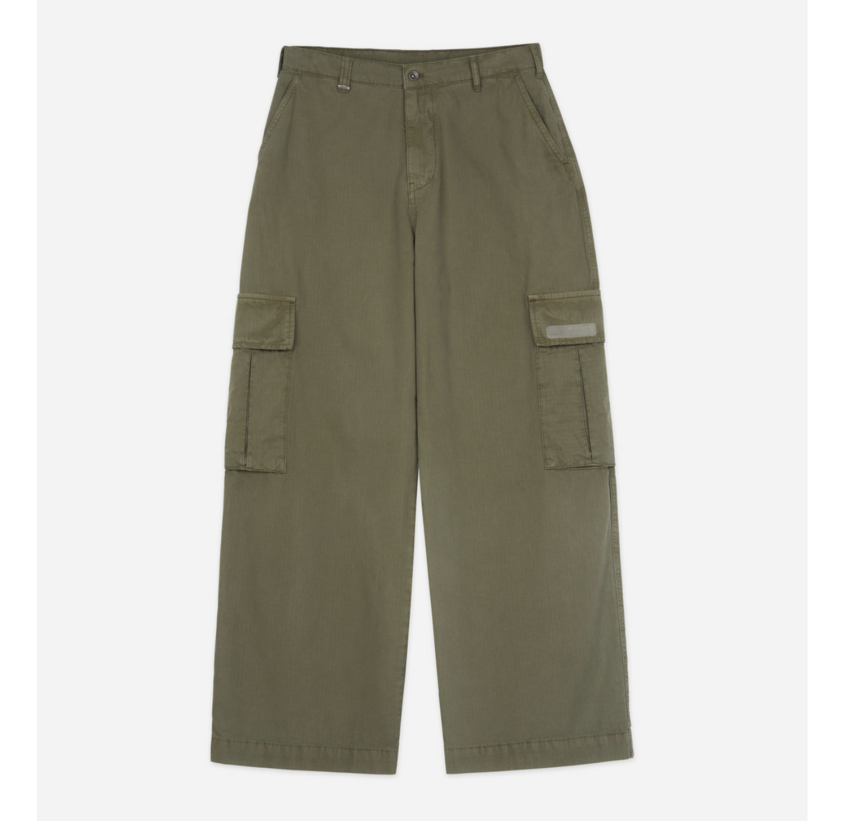 Flaneur Homme Ripstop Cargo Washed Khaki