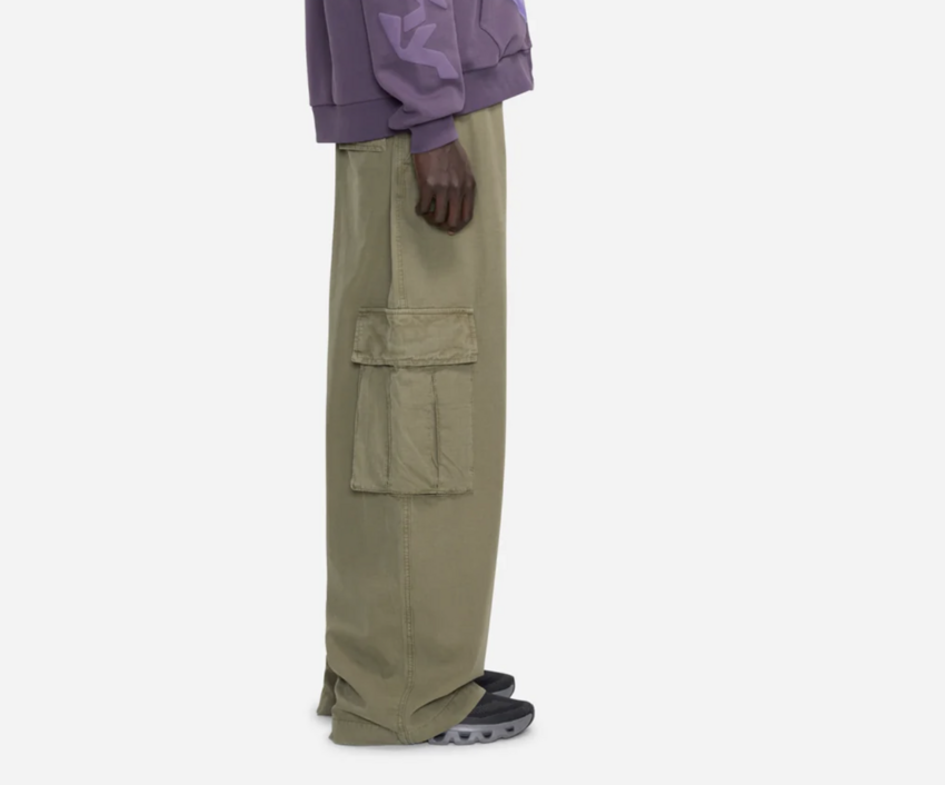 Flaneur Homme Ripstop Cargo Washed Khaki