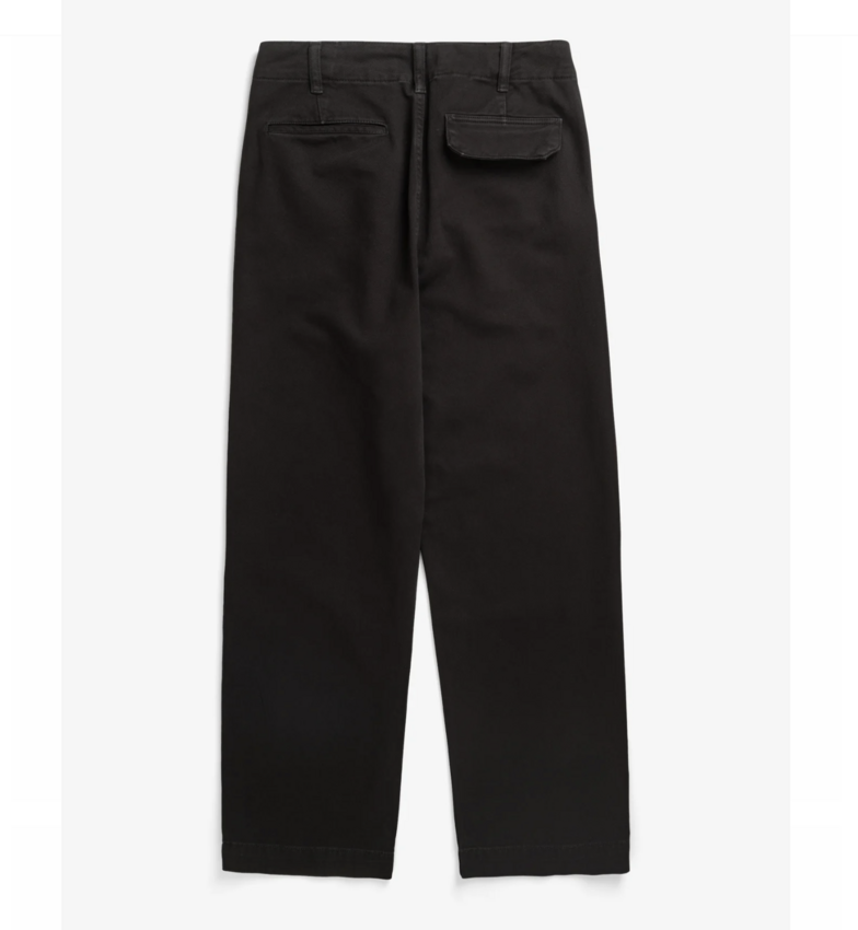 Norse Projects  Hengifoss High Waist Heavy Twill Trouser Black