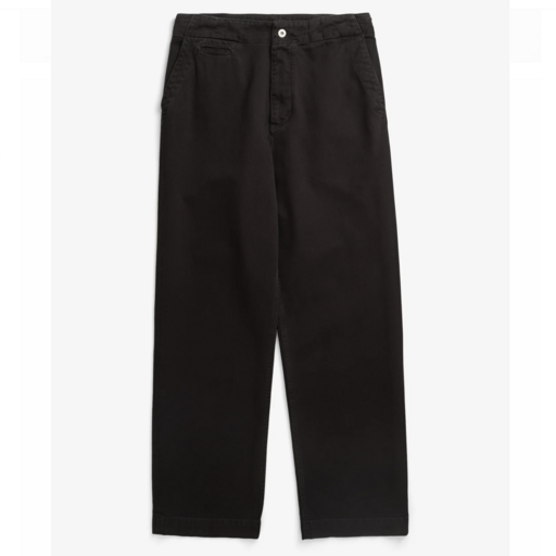 Norse Projects  Hengifoss High Waist Heavy Twill Trouser Black