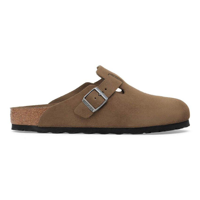 Birkenstock Boston SFB Suede Dark Tea Tonal