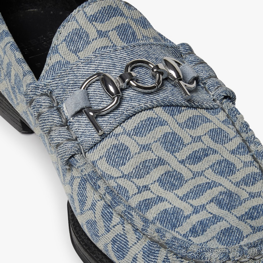 G.H. Bass POP x G.H. Bass  Easy Weejuns Lincoln Loafers Light Blue Denim