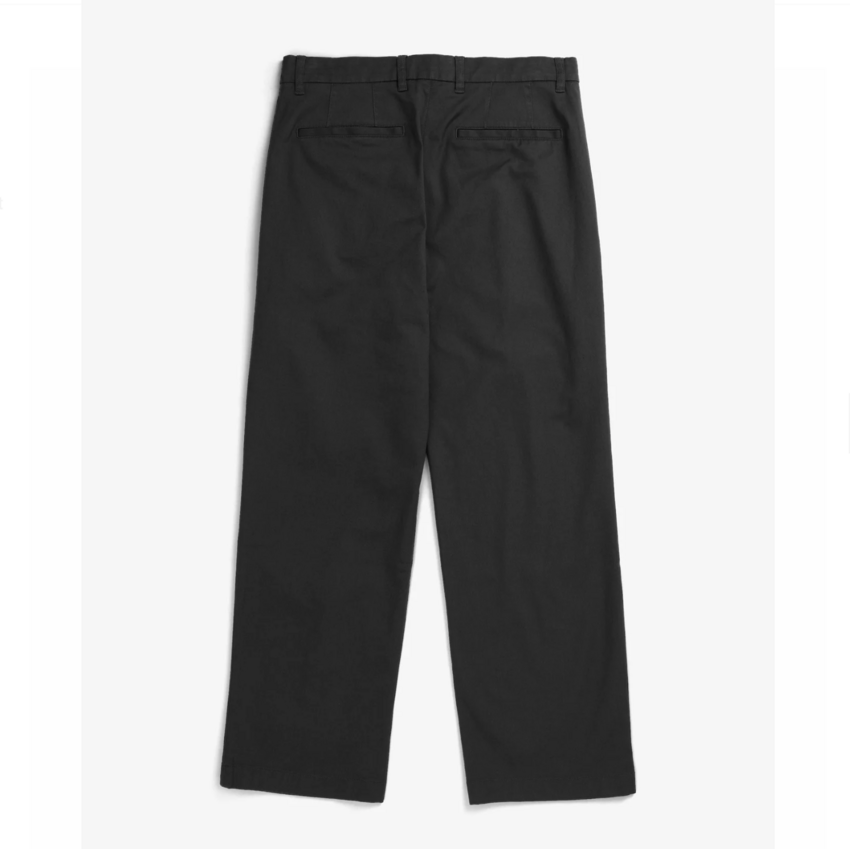 Norse Projects  Hestur Relaxed Twill Pleated Trouser Black