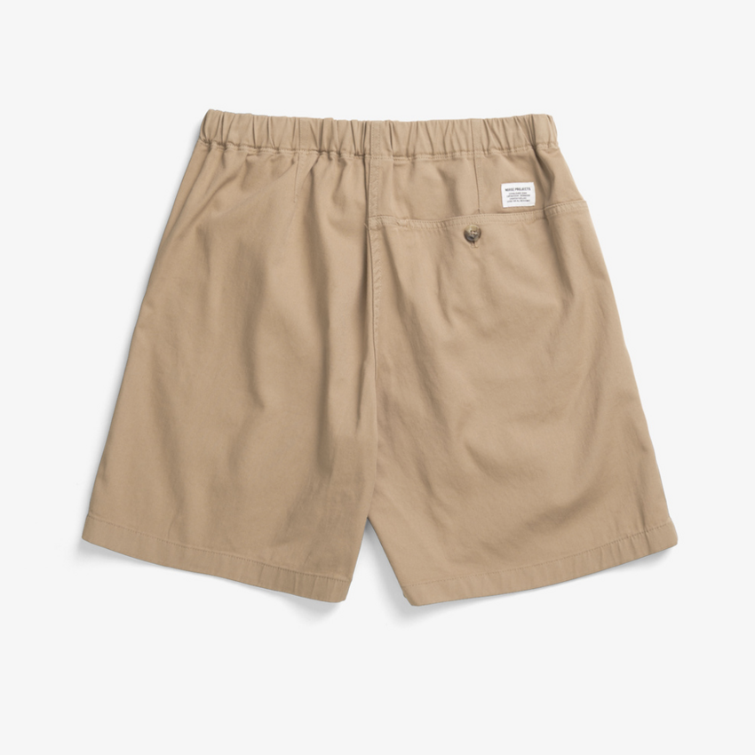 Norse Projects  Trysil Regular Organic Stretch Twill Short Utility Khaki