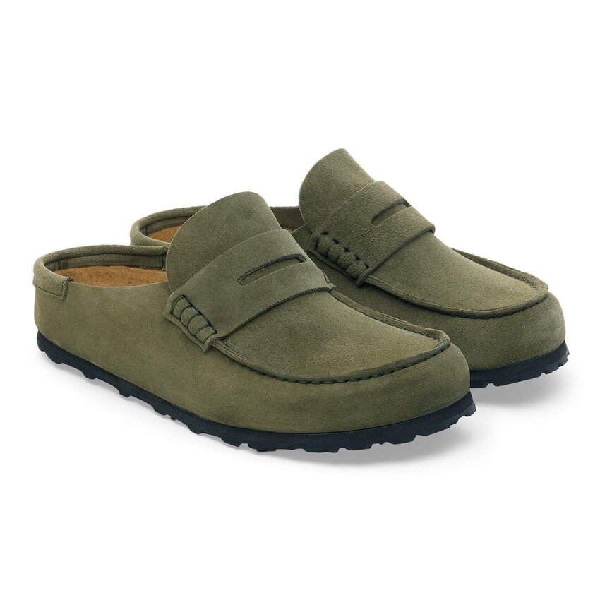 Birkenstock Naples Wrapped Suede Leather Thyme