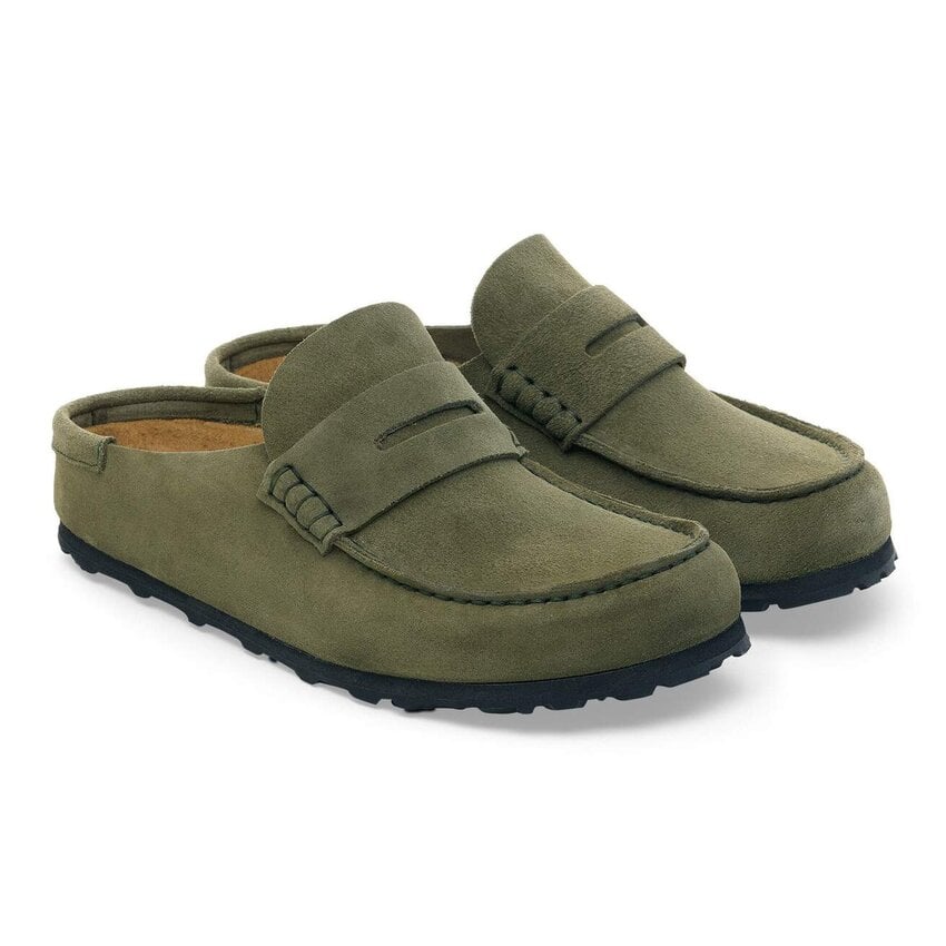 Birkenstock Naples Wrapped Suede Leather Thyme