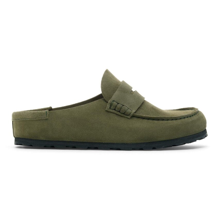 Birkenstock Naples Wrapped Suede Leather Thyme