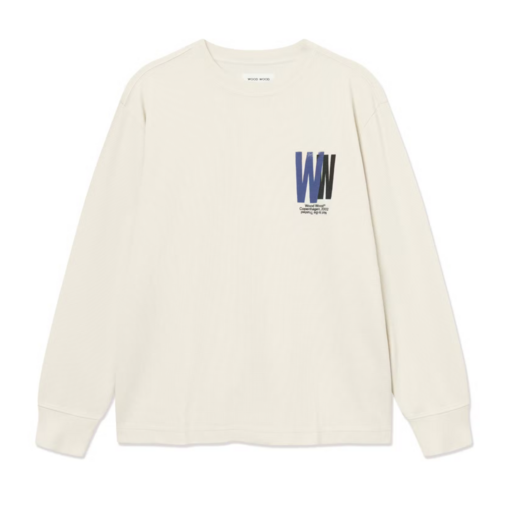 Wood Wood Keisan LS Tee 25414 Silver Birch