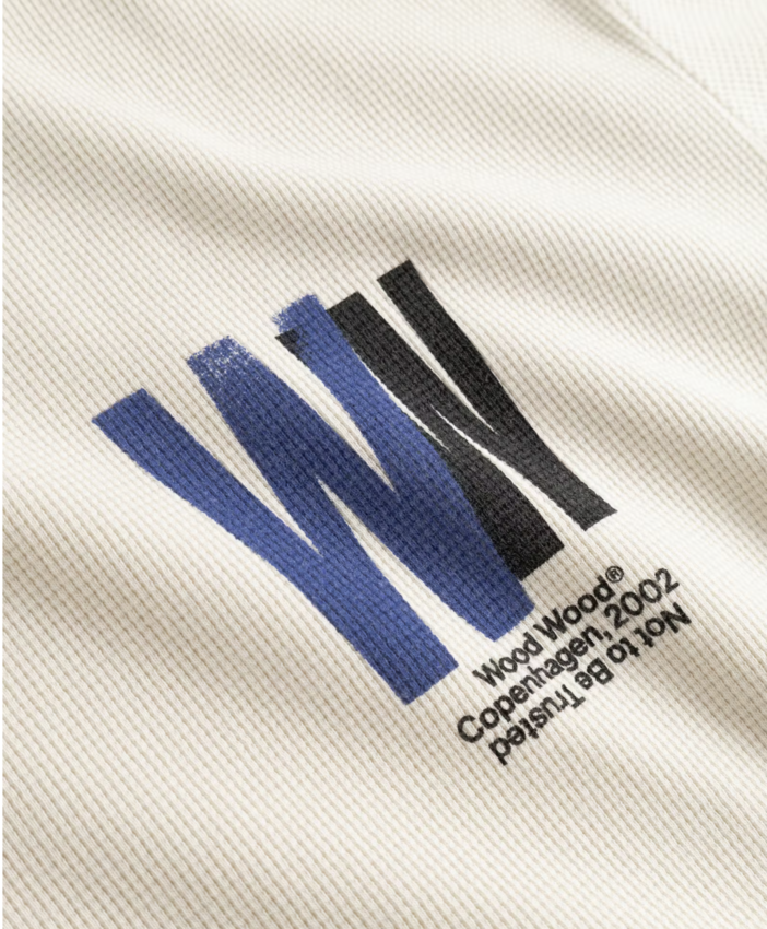 Wood Wood Keisan LS Tee 25414 Silver Birch