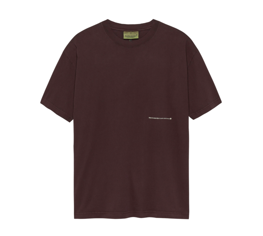 New Amsterdam Surf Association  Hibiscus Tee Walnut