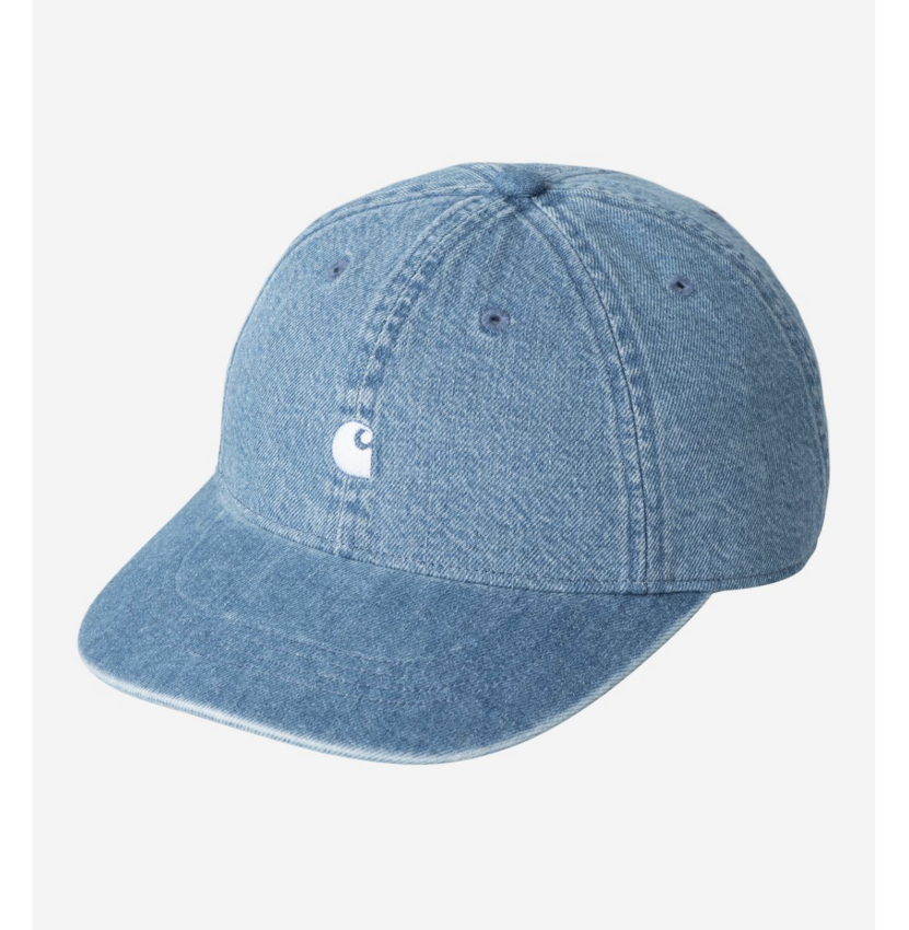 Carhartt WIP Lucas Cap Blue Bleached Denim