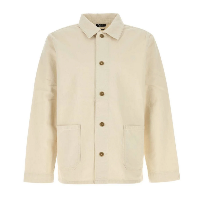 A.P.C. Paris Kerlouan Embroidered Jacket Ecru