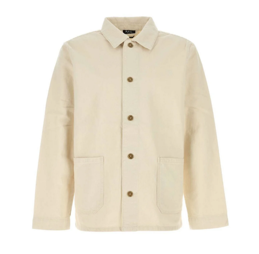 A.P.C. Paris Kerlouan Embroidered Jacket Ecru