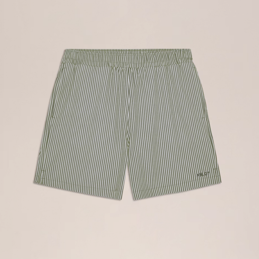 NN.07 Holiday Shorts 10039 Green Stripe